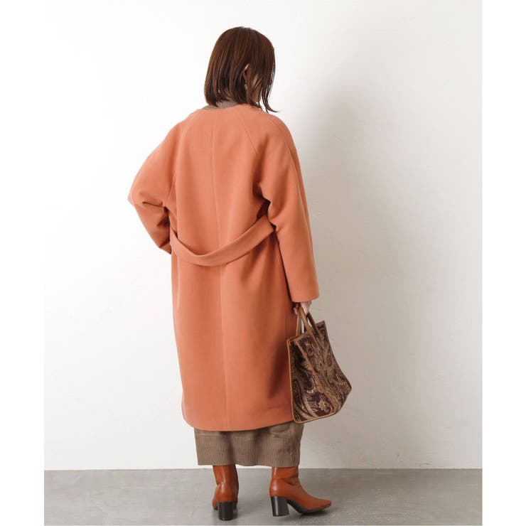 B.C STOCK ベーセーストック マフラー付き T/R Vカラーコート◇[品番