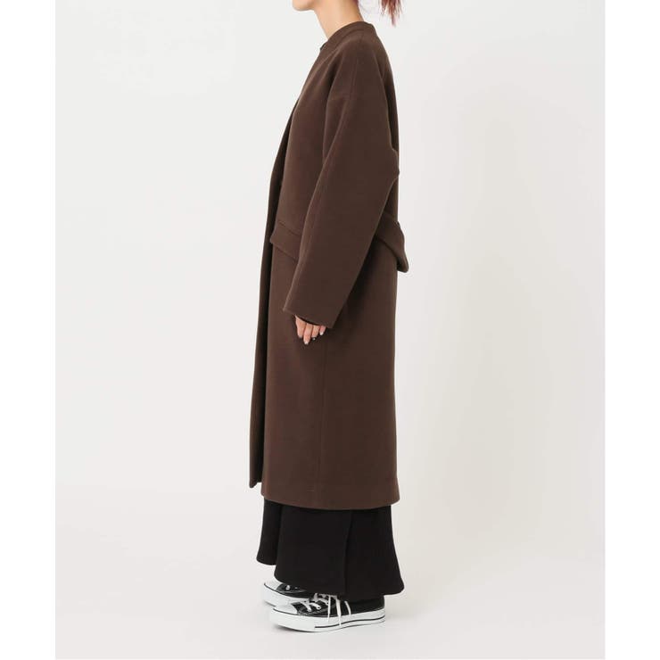 B.C STOCK ベーセーストック マフラー付き T/R Vカラーコート◇[品番：BYCW0002964]｜B.C  STOCK（ベーセーストック）のレディースファッション通販｜SHOPLIST（ショップリスト）