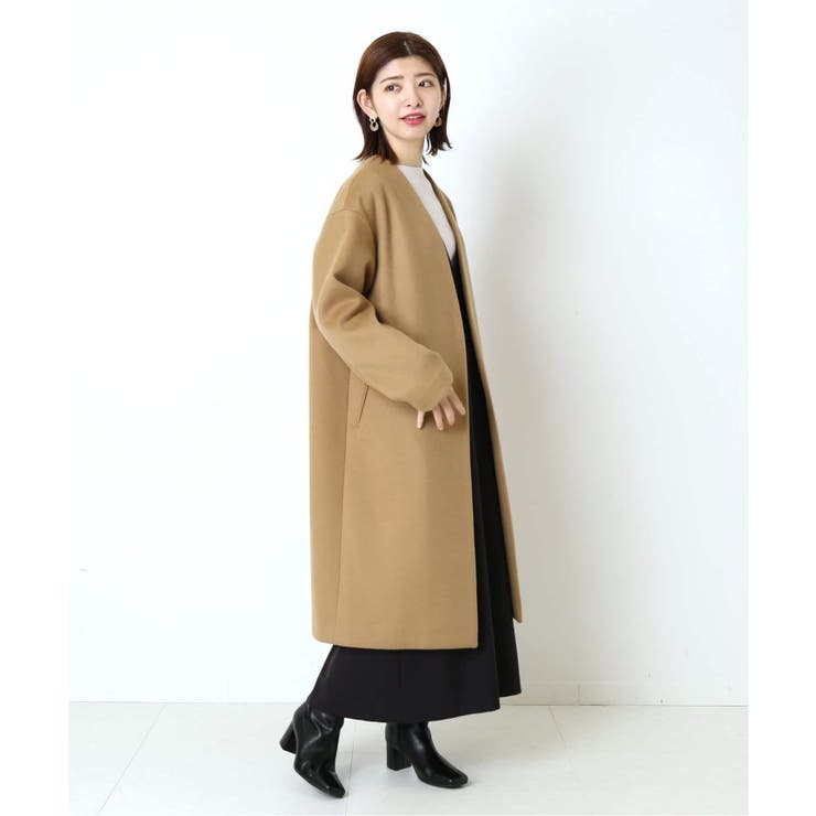 送料無料 店舗 追加》スーパー100WビーバーVカラーコート◇[品番：BYCW0003338 ジャケット・アウター