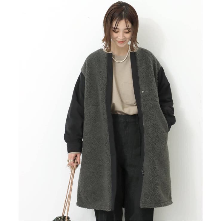 専用　ベーセーストック BC Stock コート B.C STOCK ベーセーストック 2Way中綿ボアコート◇[品番：BYCW0002967