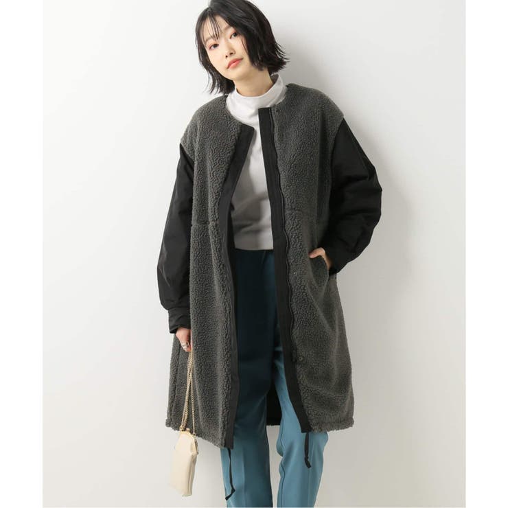 B.C STOCK ベーセーストック 2Way中綿ボアコート◇[品番：BYCW0002967