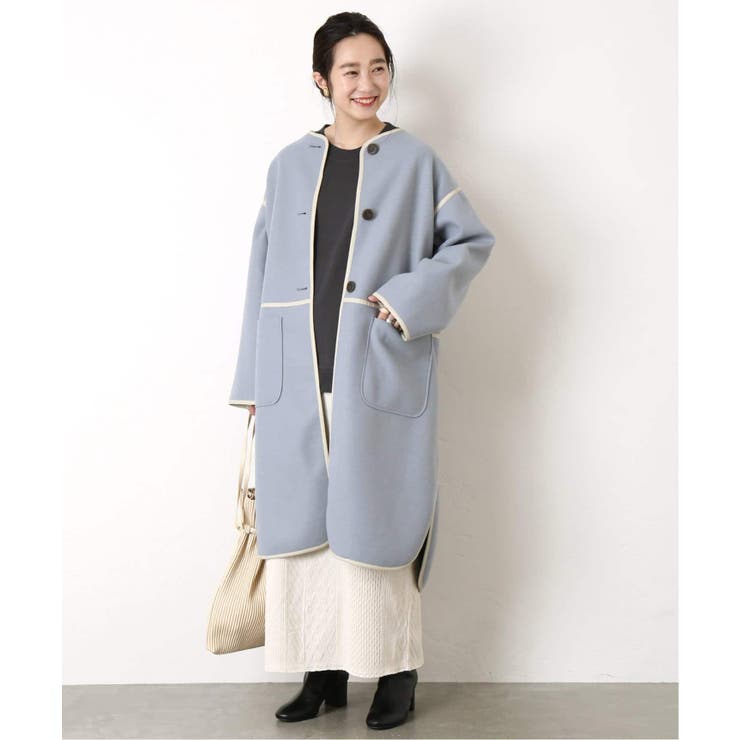 【B.C STOCK ベーセーストック】 パイピングクルーネックコート◆ | B.C STOCK | 詳細画像10 