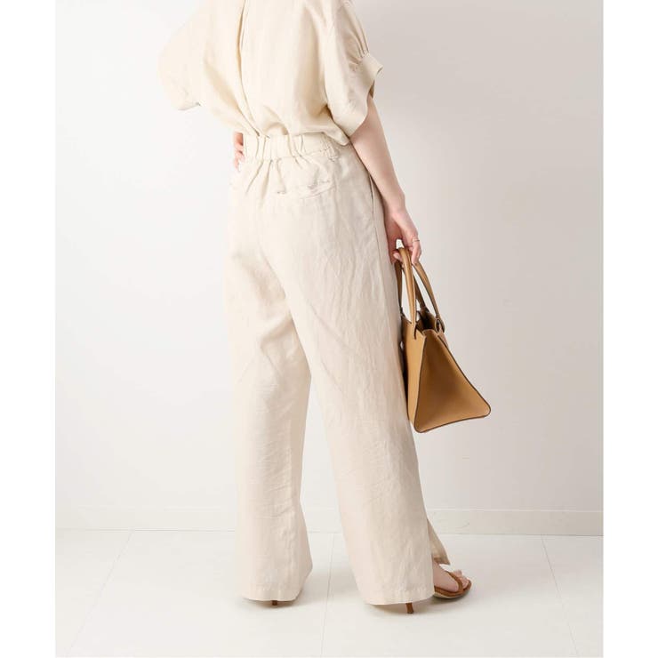 Spick and Span】リネンレーヨン テーパードパンツ◇[品番