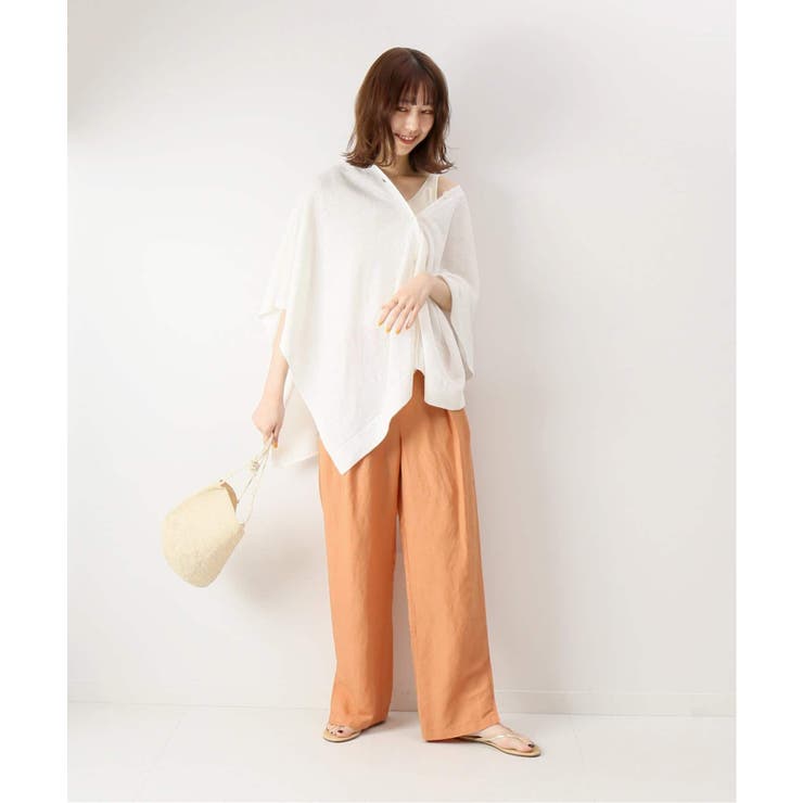 Spick and Span】リネンレーヨン テーパードパンツ◇[品番