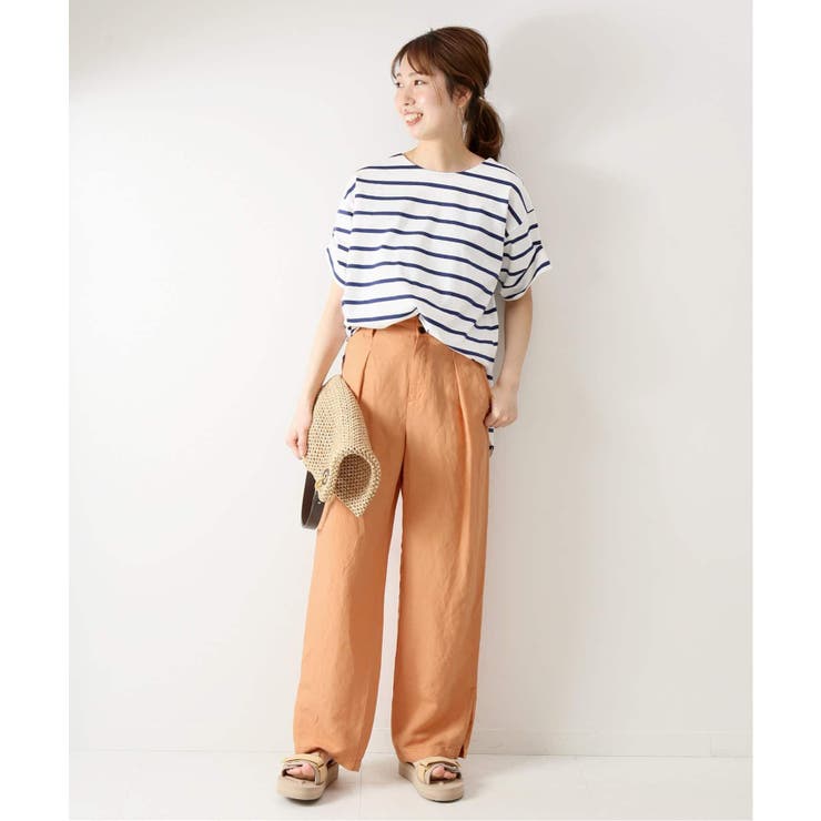 Spick and Span】リネンレーヨン テーパードパンツ◇[品番