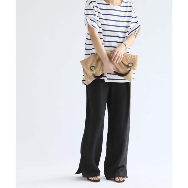 spick&amp;span リネンレーヨンブラウス&amp;パンツ Spick and Span】リネンレーヨン テーパードパンツ◇[品番