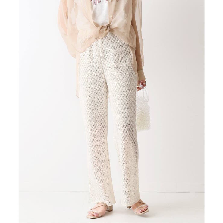 U by SPICK&SPAN サイドレースショートパンツ U by SPICK&SPAN パンツ 「追加」サイドレースショートパンツ