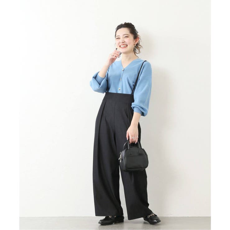 MELROSE CLAIRE｜サス付きタックワイドパンツ | Rakuten Fashion