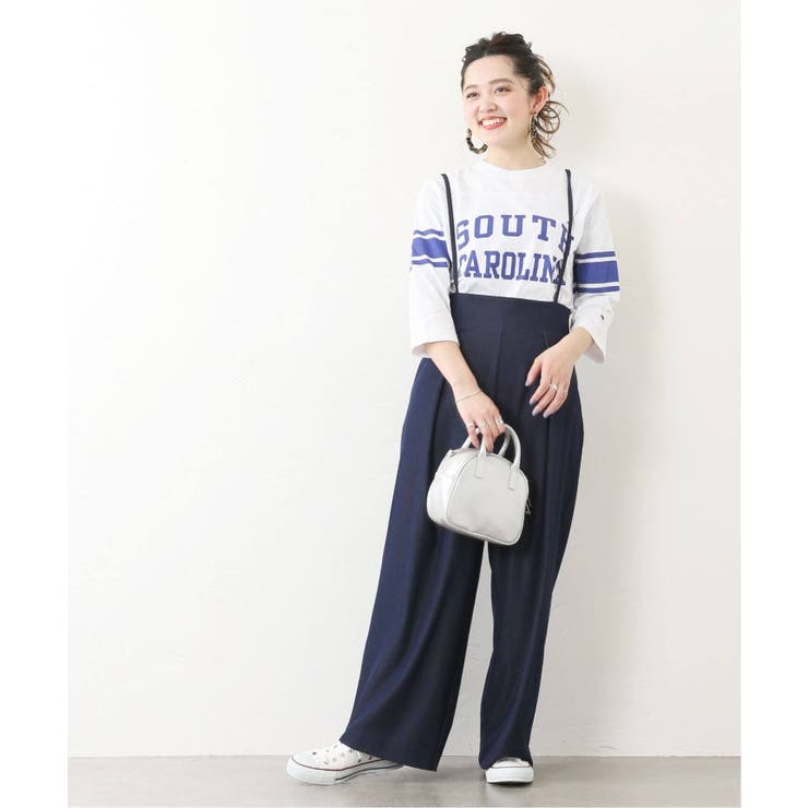 MELROSE CLAIRE｜サス付きタックワイドパンツ | Rakuten Fashion
