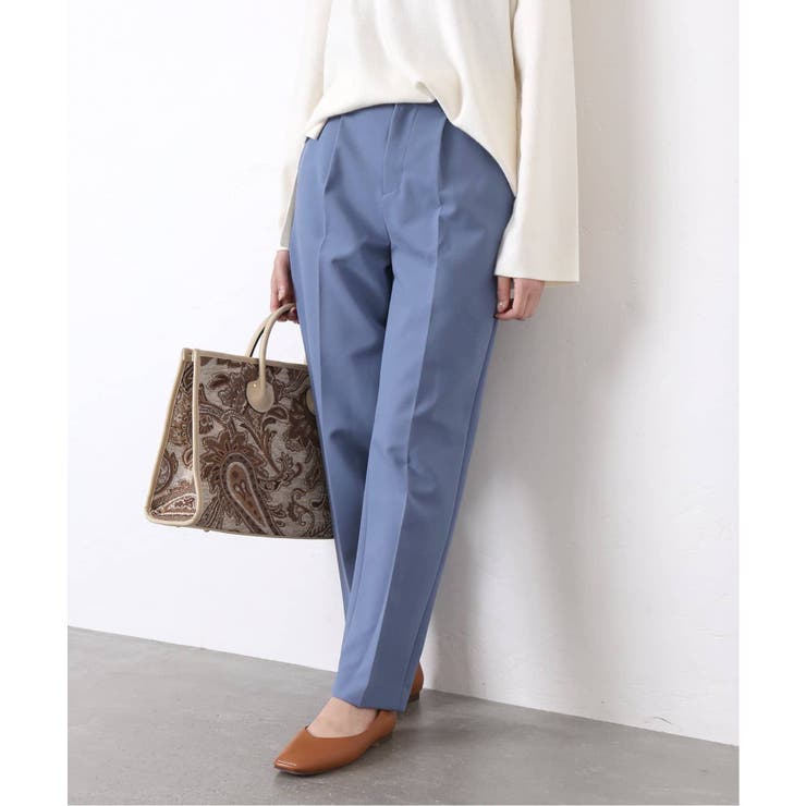 B.C STOCK ベーセーストック】 センタープレスツイルテーパード