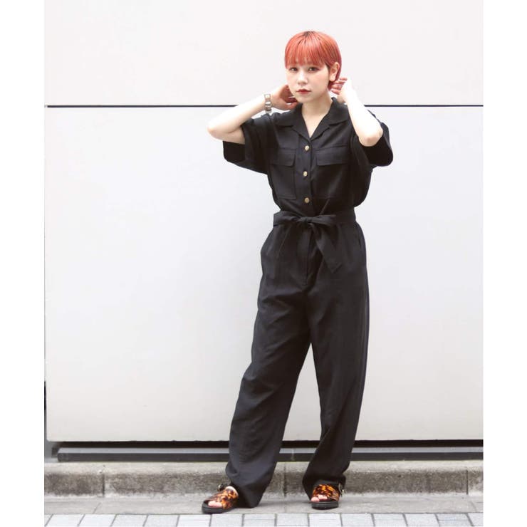 JW アサR 半袖ジャンプスーツ◇[品番：BYCW0006541]｜B.C STOCK