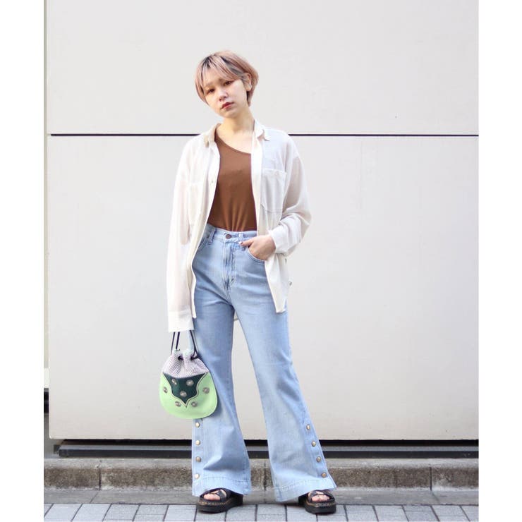 Lee / リー】サイドボタンパンツ ブルー[品番：BYCW0007582