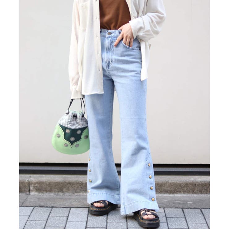 Lee / リー】サイドボタンパンツ ブルー[品番：BYCW0007582