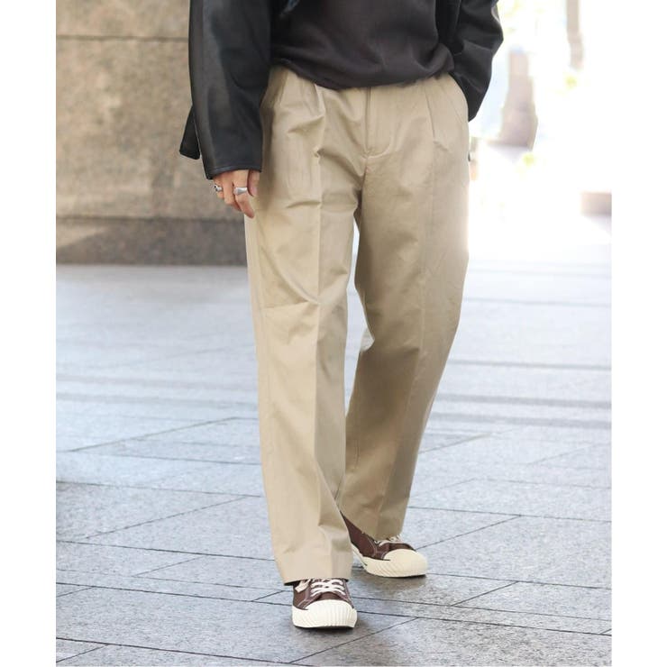 ORGANIC SATIN TROUSERS【セットアップ着用可能】[品番：BYCW0003566