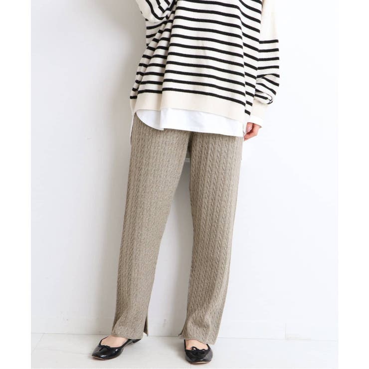 IENA＞ ウォッシャブルウールコットン ケーブルパンツ◇[品番：BYCW0009808]｜B.C  STOCK（ベーセーストック）のレディースファッション通販｜SHOPLIST（ショップリスト）