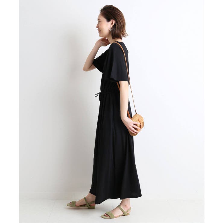 SLOBE IENA】綿レーヨンオールインワン◇[品番：BYCW0004558