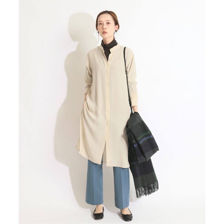 IENA＞ IENA LA BOUCLE T/Wストレッチ フレアパンツ◇[品番