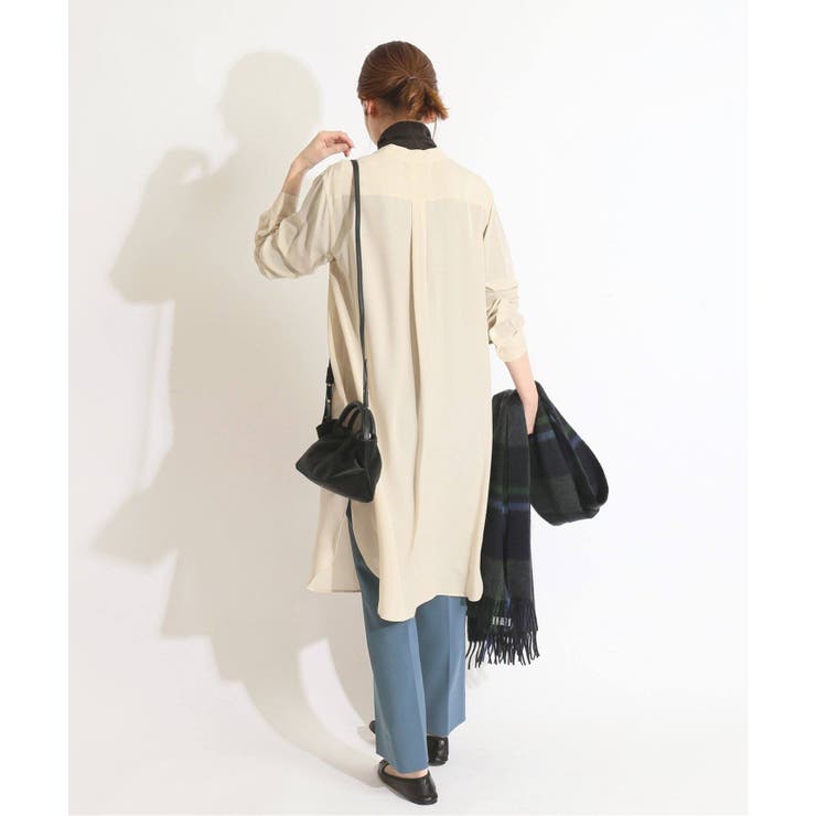IENA＞ IENA LA BOUCLE T/Wストレッチ フレアパンツ◇[品番