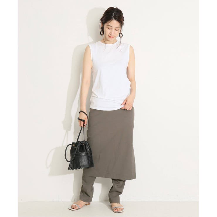 L'Appartement Cropped Knit パンツ 34《ベージュ》 L'Appartement Cropped Knit パンツ 34《ベージュ》 【公式通販】