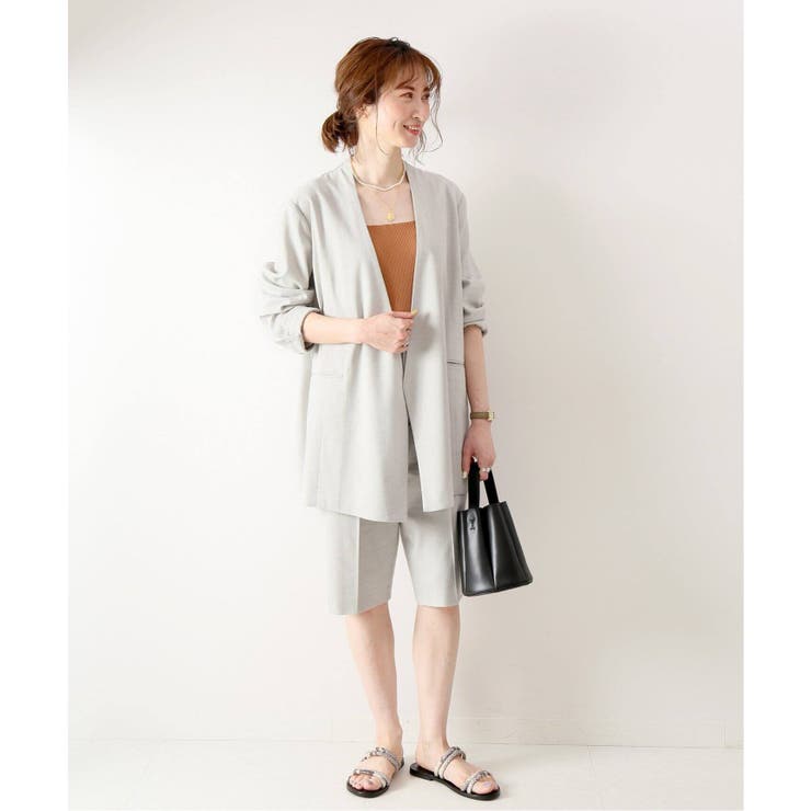 Spick and Span]コットンリネンハーフパンツ◇[品番：BYCW0003919