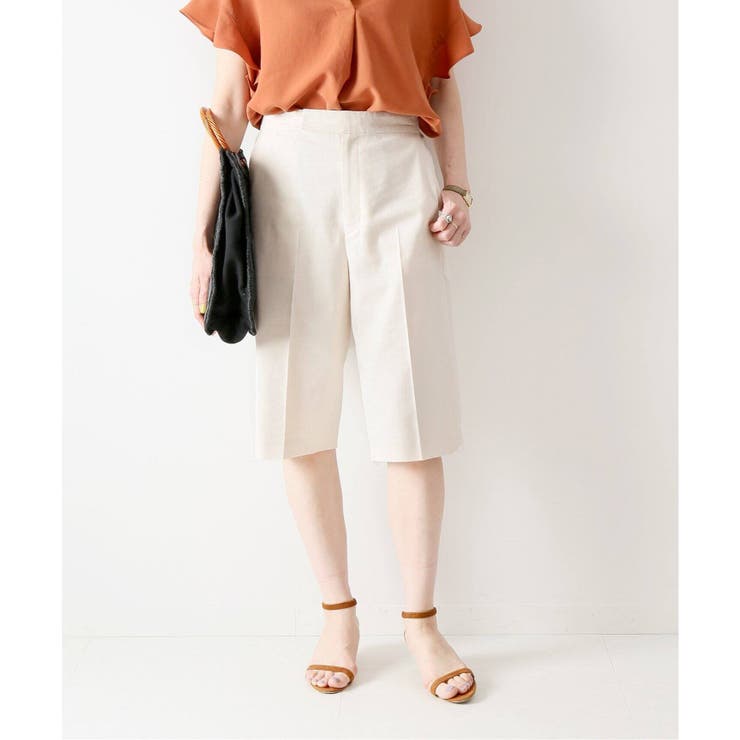 Spick and Span]コットンリネンハーフパンツ◇[品番：BYCW0003919