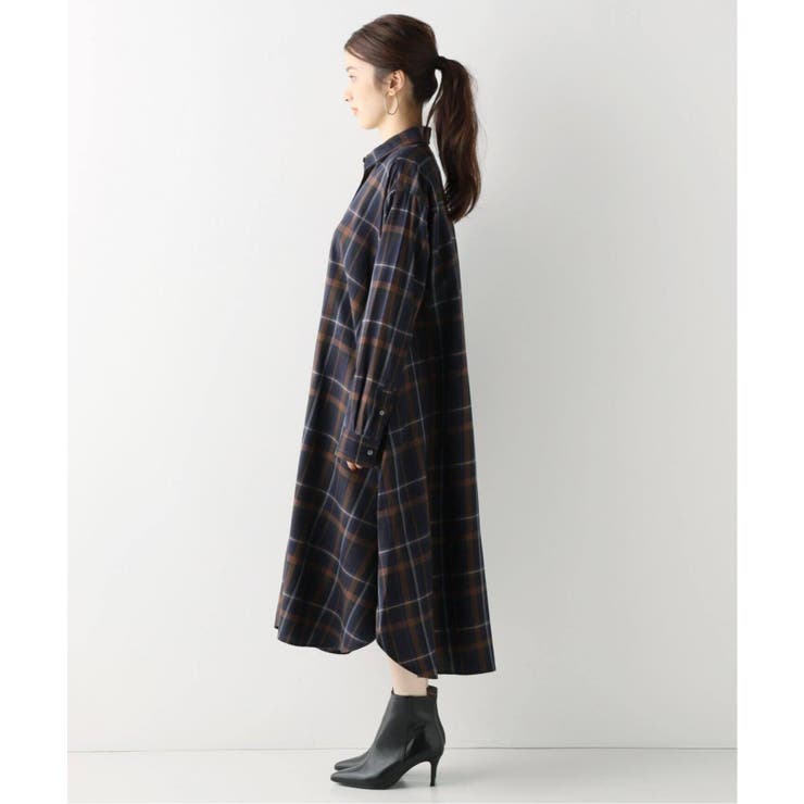 Spick and Span]#タータンチェックフレアシャツワンピ2◇[品番