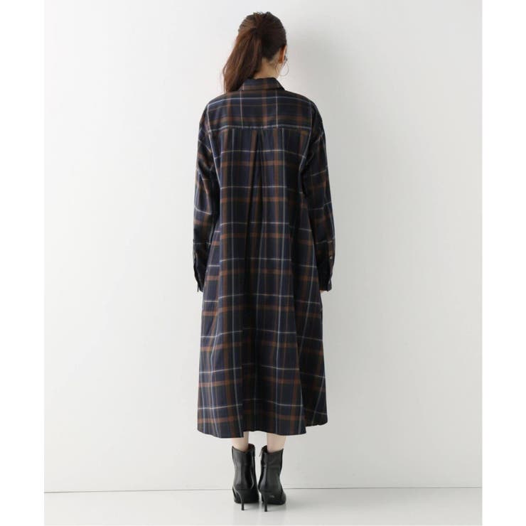 今だけの限定セール Spick and Span]#タータンチェックフレアシャツワンピ2◇[品番 ワンピース