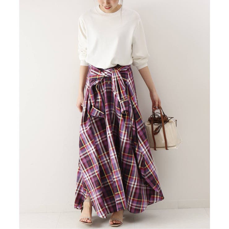 Spick and Span]#タータンチェックフレアシャツワンピ2◇[品番