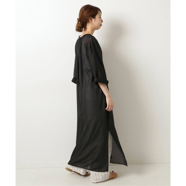 Spick and Span]シアー スキッパーワンピース◇[品番