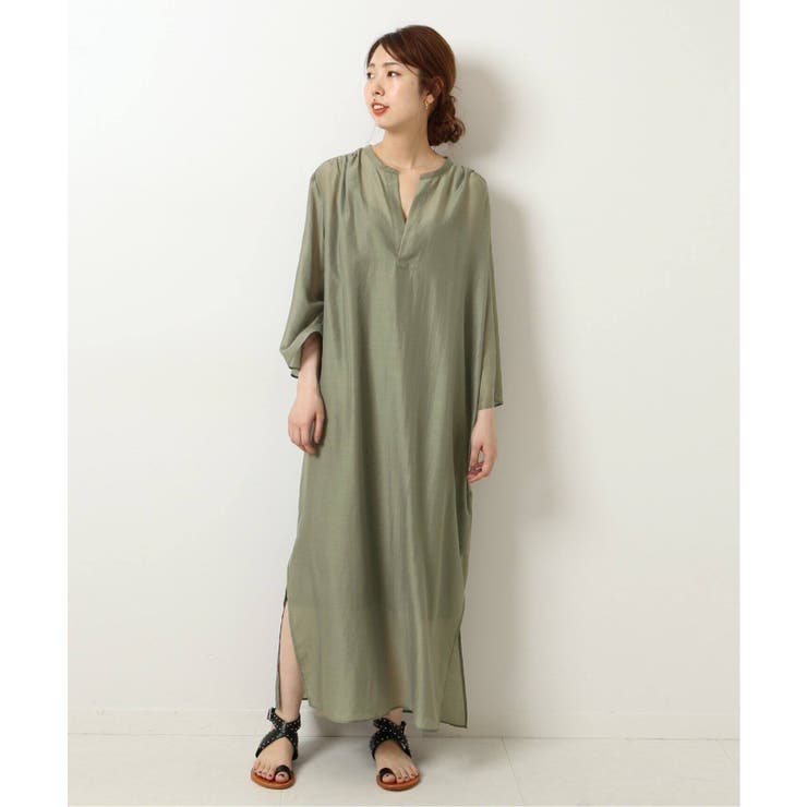 Spick and Span]シアー スキッパーワンピース◇[品番：BYCW0003926