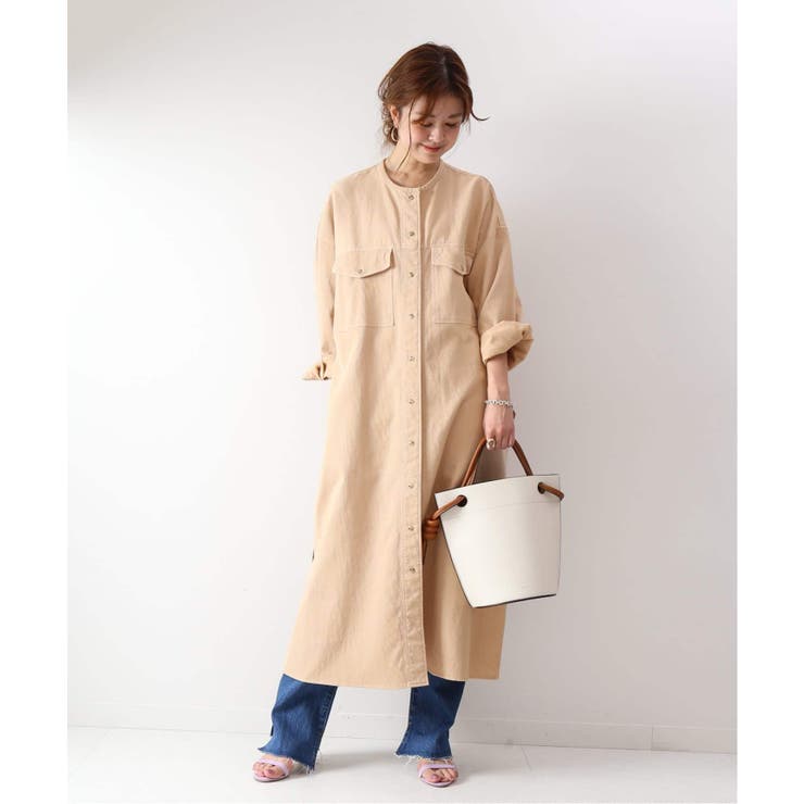 Spick and Span】コットンピケシャツワンピース2◇[品番：BYCW0004344