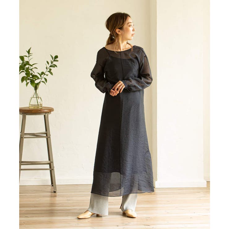 Noble シースルーギャザースカート 36 | NOBLE(ノーブル) / シースルー