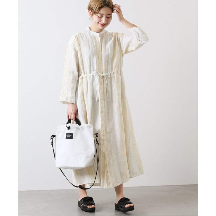 JOURNAL STANDARD】リネンストライプ2WAYワンピース◇[品番