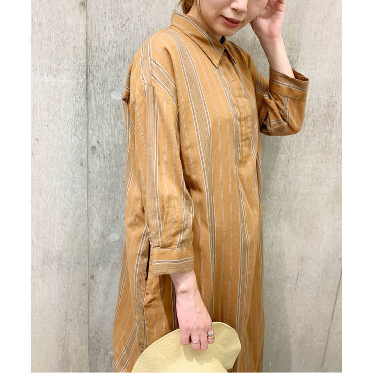 美品**ジャーナルスタンダード アムンゼンストライプ オーバーワンピース ロング 美品**ジャーナルスタンダード アムンゼンストライプ オーバー