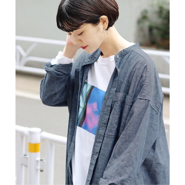 JOURNAL STANDARD＞ ライトシャンブレーシャツワンピース◇[品番 