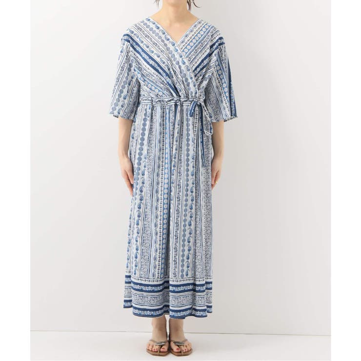 B C Stock ベーセーストック ラッププリントワンピース 品番 Bycw B C Stock ベーセーストック のレディースファッション通販 Shoplist ショップリスト