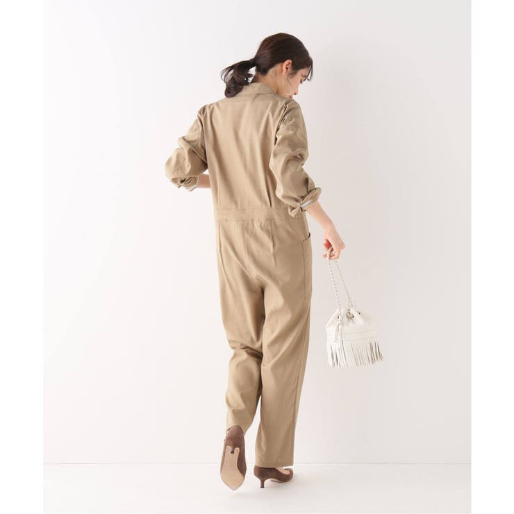 IENA】リヨセルリネンジャンプスーツ◇[品番：BYCW0004510]｜B.C STOCK