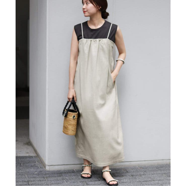 ベージュ | 【IENA】VI/LIデザインベアワンピース◆ | B.C STOCK