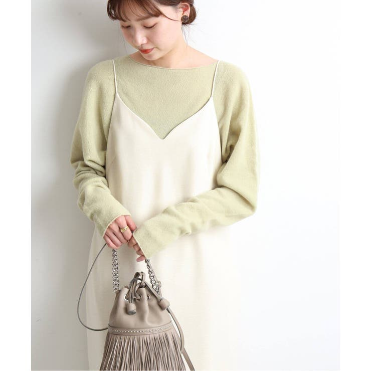 IENA> ソフトウールキャミワンピース◇[品番:BYCW0011995 IENA> ソフトウールキャミワンピース◇[品番:BYCW0011995