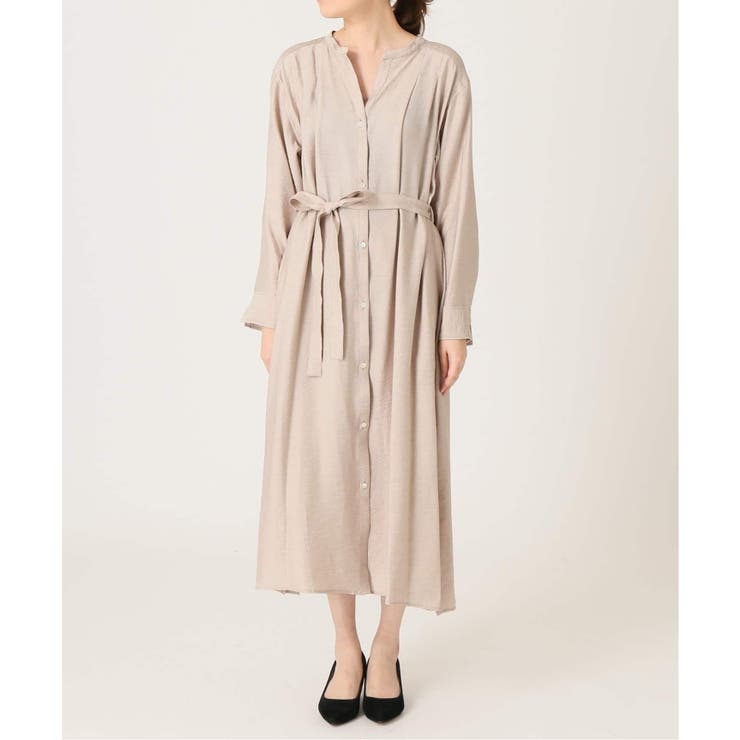 美品 SLOBE IENA キャンブリックシャツワンピース ナチュラル SLOBE IENA（スローブイエナ）の「キャンブリックシャツ