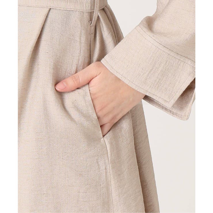 SLOBE IENA】リネン混シャツスキッパーワンピース◇[品番