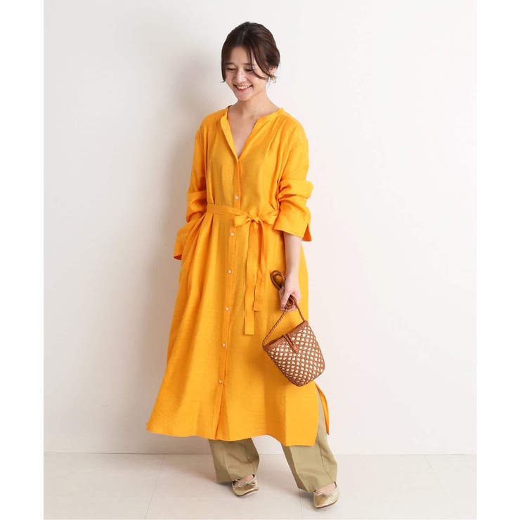 SLOBE IENA シャツ　黄色 SLOBE IENA｜オーバーサイズシャツ | Rakuten Fashion(楽天