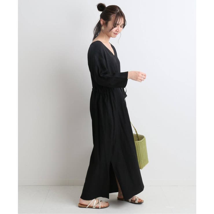 SLOBE IENA】ウエストギャザーワンピース◇[品番：BYCW0004569]｜B.C  