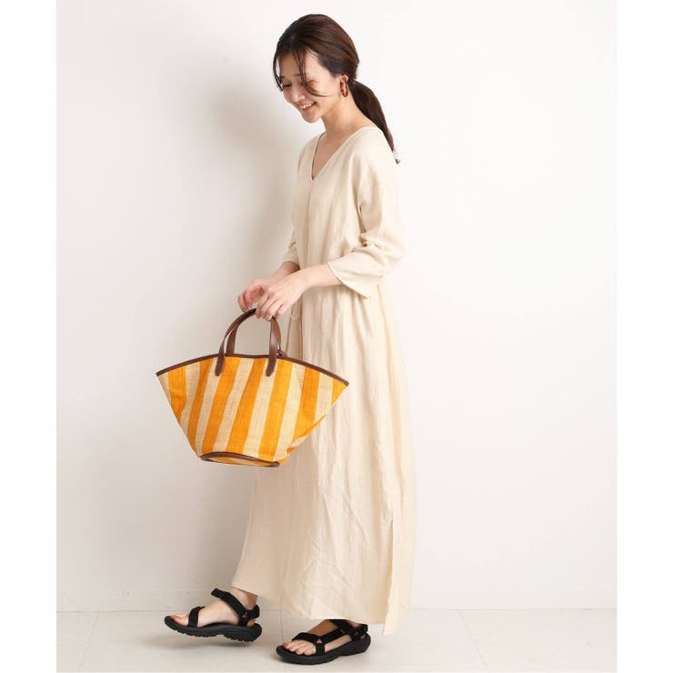 SLOBE IENA】ウエストギャザーワンピース◇[品番：BYCW0004569]｜B.C  