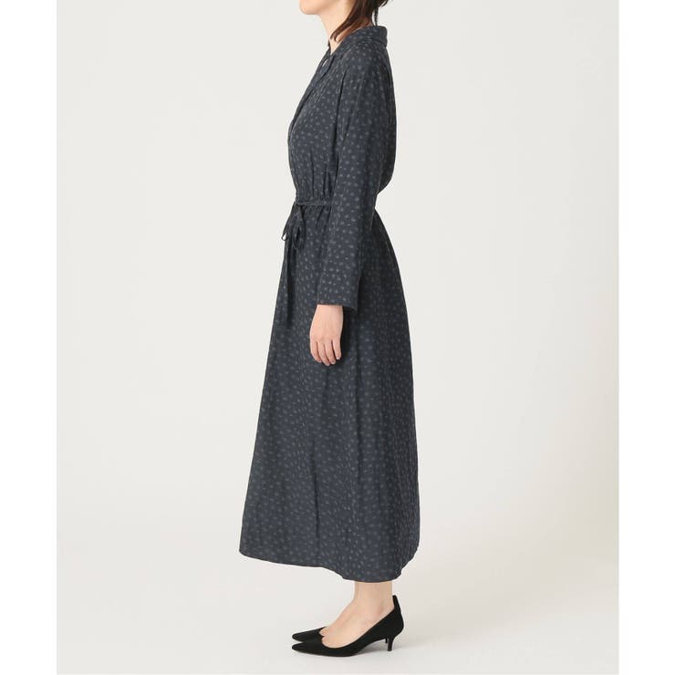 SLOBE IENA】襟付きカッセンジャガードワンピース◇[品番
