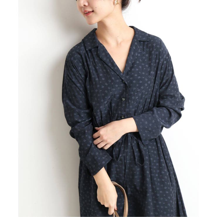 色々な SLOBE IENA】襟付きカッセンジャガードワンピース◇[品番 ワンピース