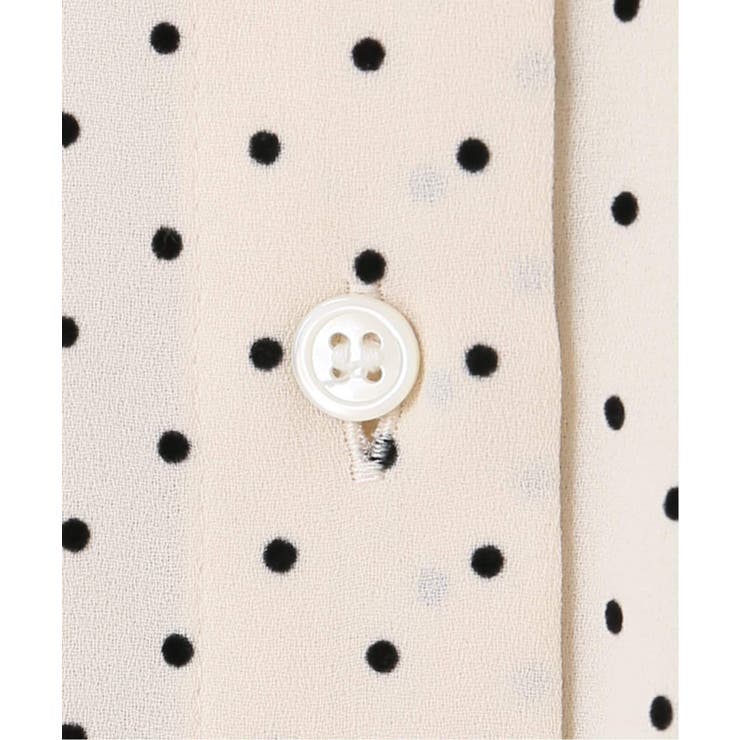 Spick &amp; Span - Spick and Span ドットフロッキーワークシャツ Spick and Span】ドットフロッキーワークシャツ[品番