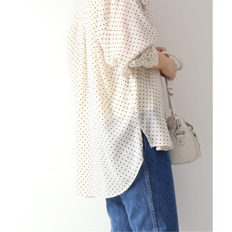 Spick and Span】ドットフロッキーワークシャツ[品番