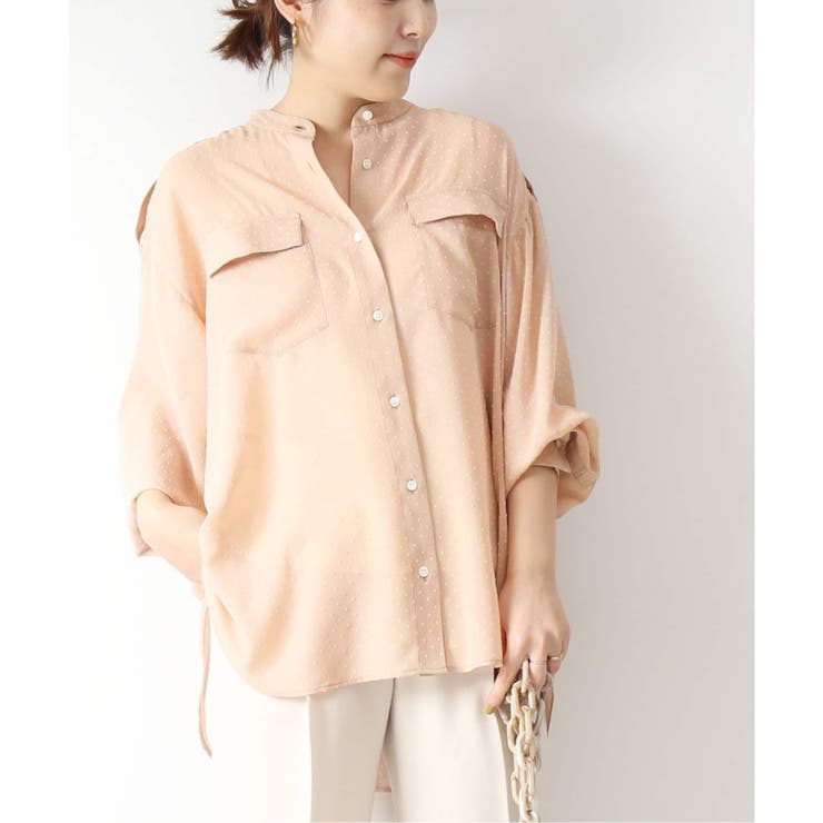 Spick and Span】ドットフロッキーワークシャツ[品番