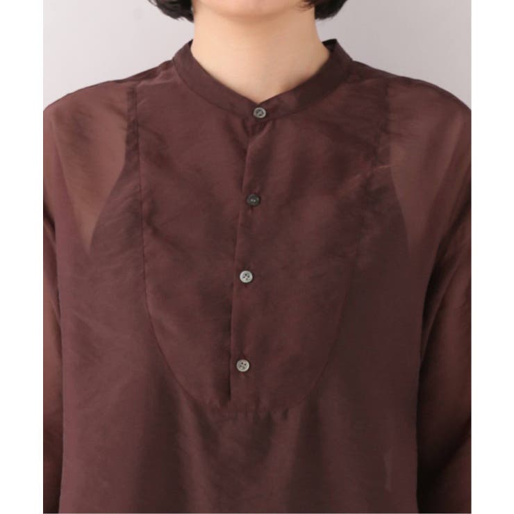 Spick &amp; Span - Spick&amp;Span シースルードレスシャツ Spick and Span]シースルードレスシャツ◇[品番：BYCW0003928